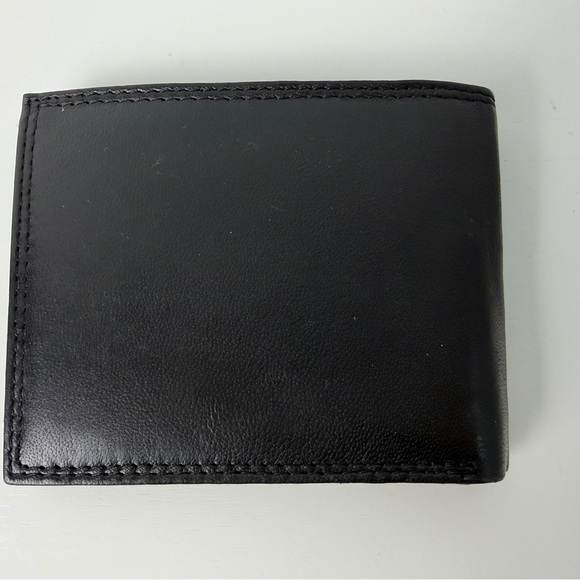 Porsche Design Black Leather Bifold Wallet RFID Blocking Crest Logo Men’s - Picture 2 of 12